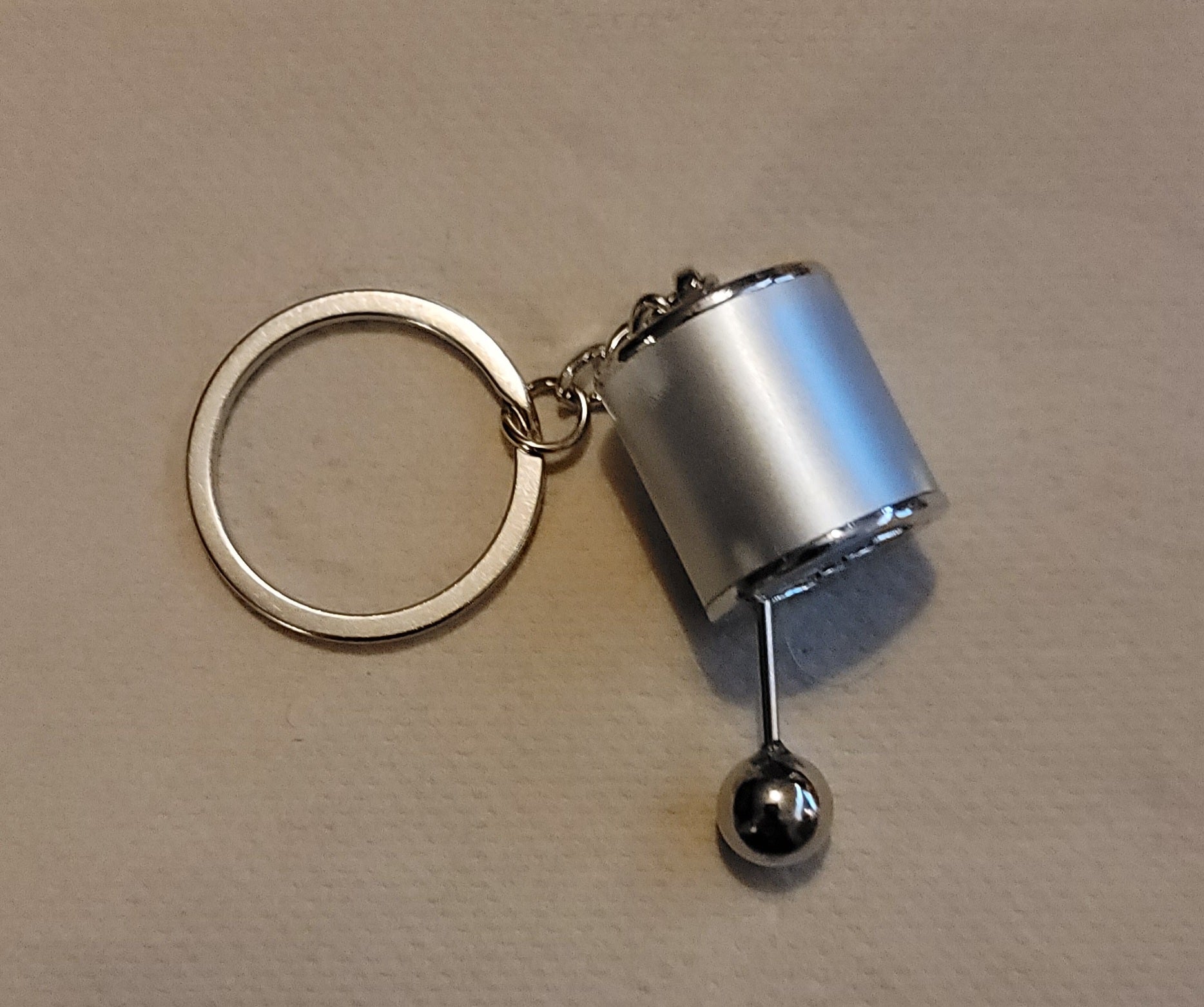 Gear Shift Charm (Silver)