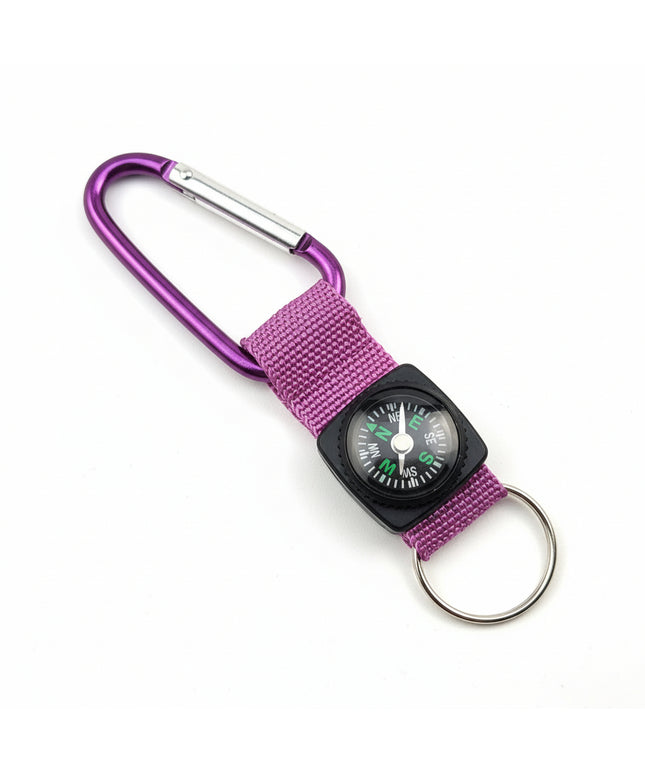 Compass W/ Carabiner Strap (Purple)