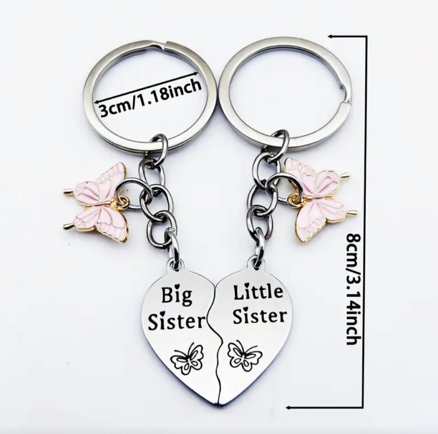 Big Sister Little Sister Charm Set