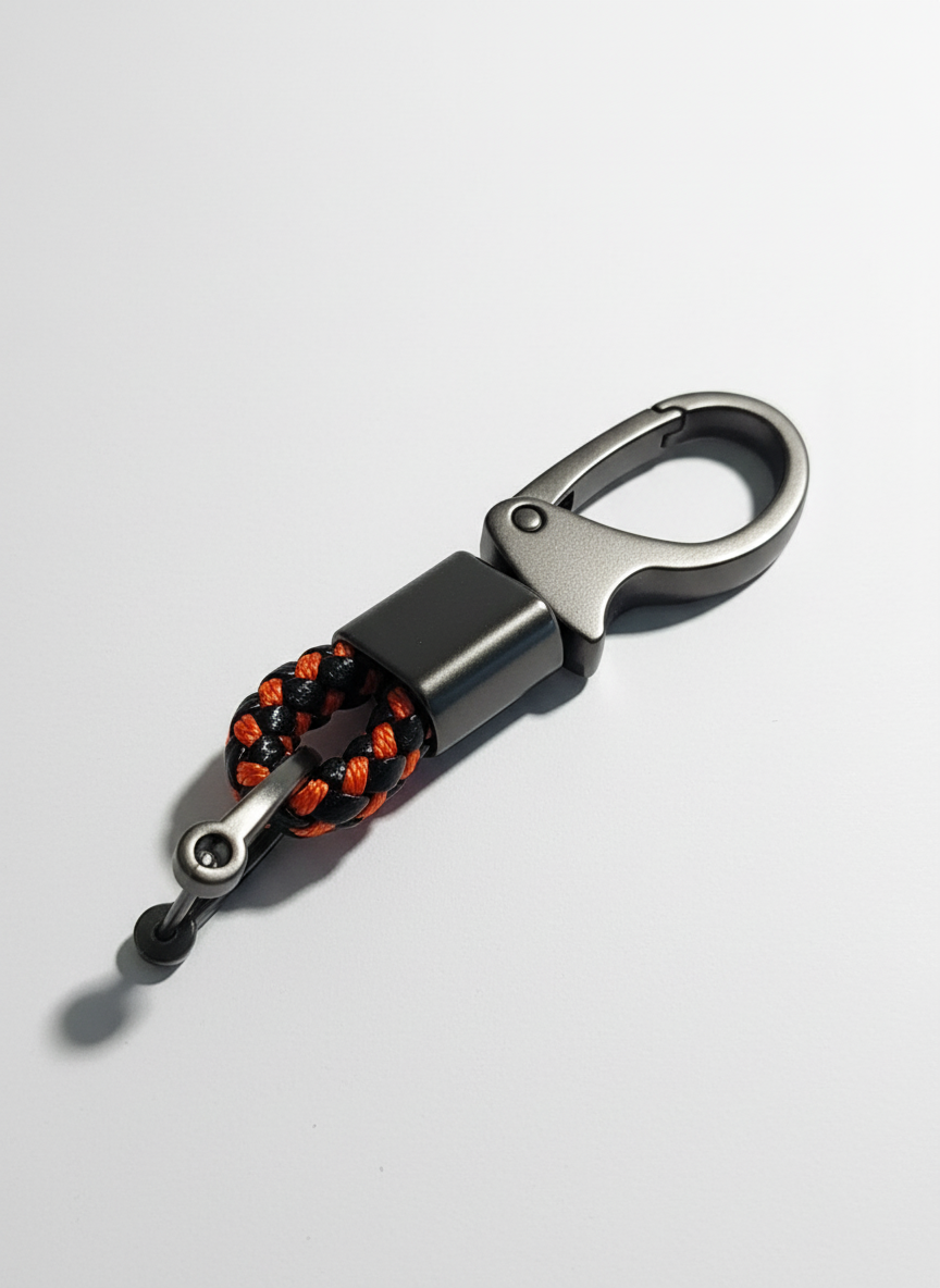 Short Fob Clip (Red/Black)