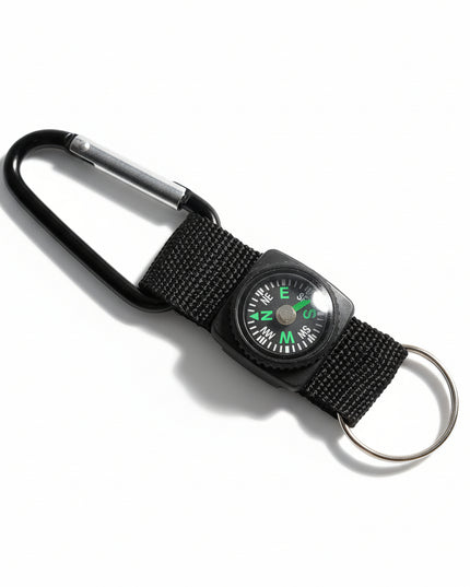 Compass W/ Carabiner Strap (Black)