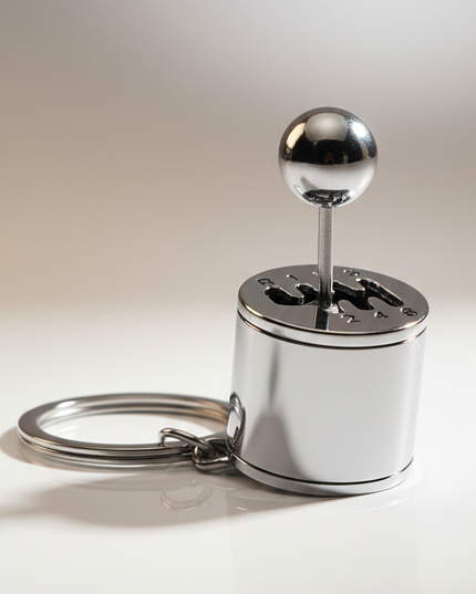 Gear Shift Charm (Silver)