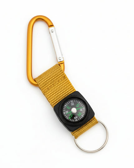 Compass W/ Carabiner Strap (Gold)