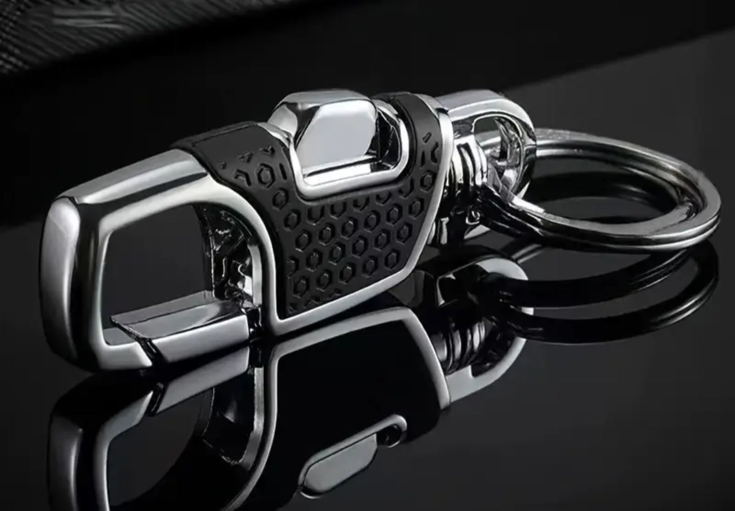 Double Ring Fob Clip 1 (Black)