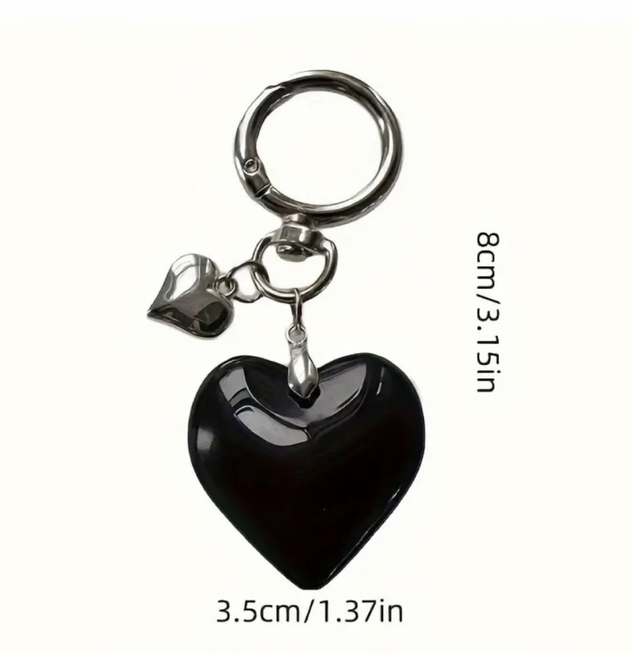 Black Heart Charm 1