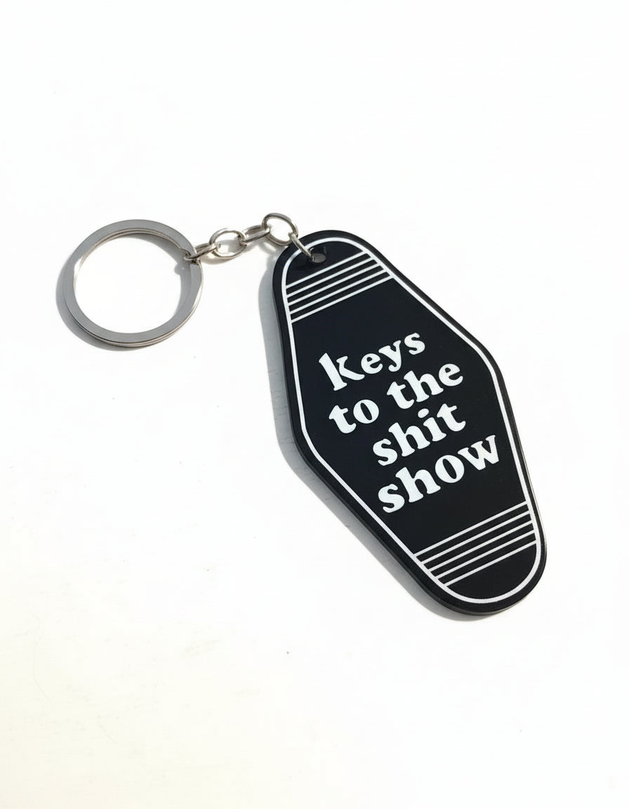 Keys To The Sh*t Show Tag (Black)