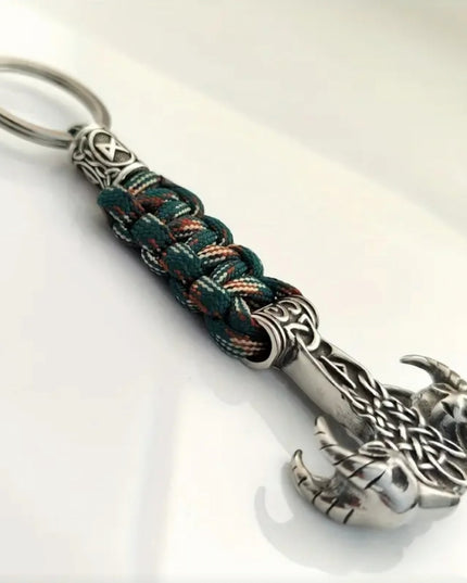 Celtic Ramshead Charm (Green)