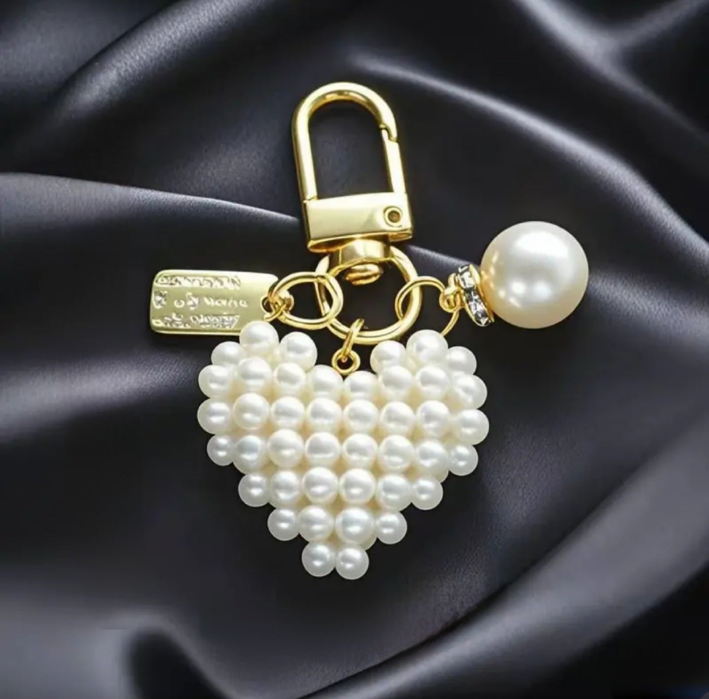 Pearled Heart L (Gld)