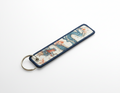 Teal Dragon Embroidered Tag