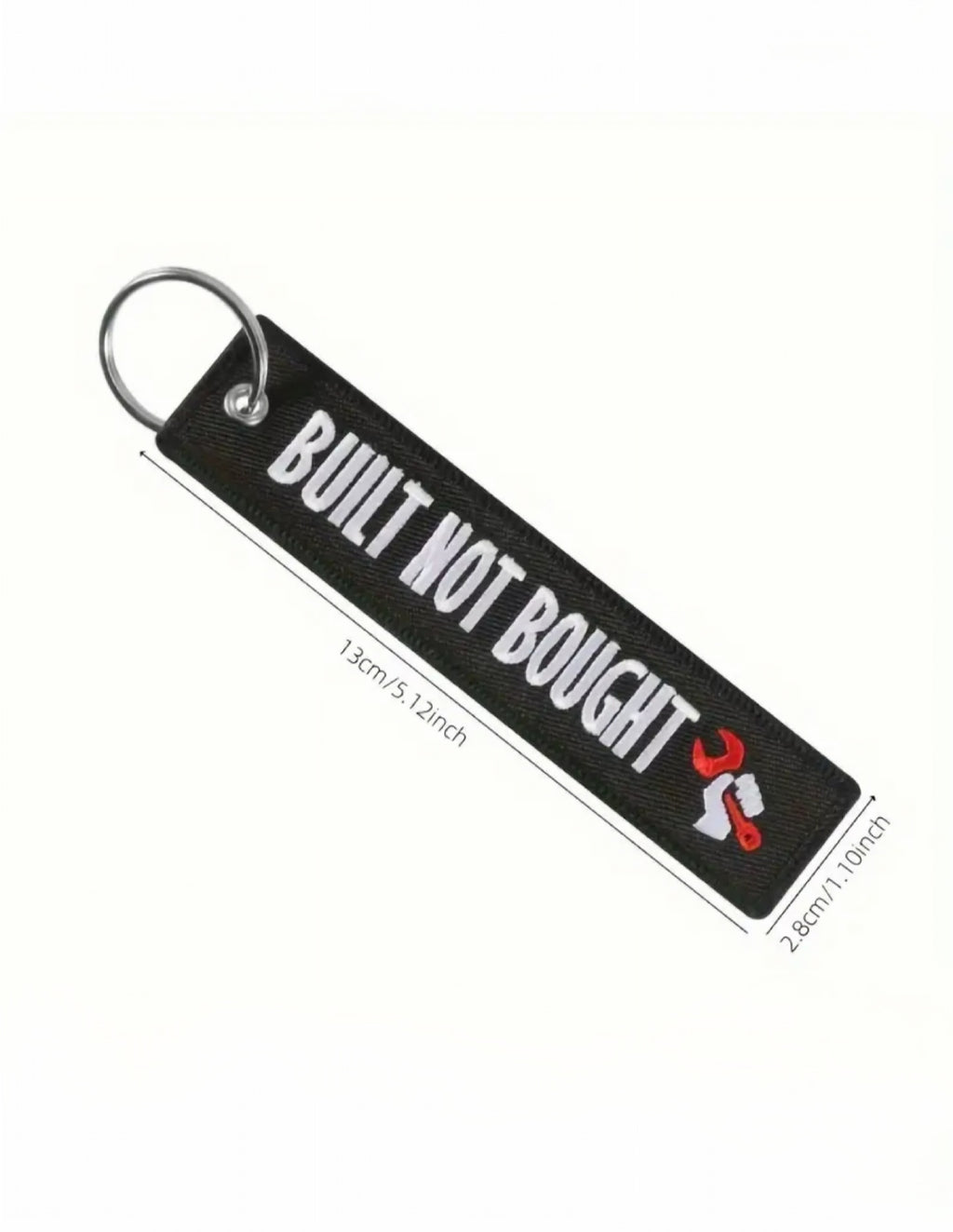 Built Not Bought Embroidered Tag