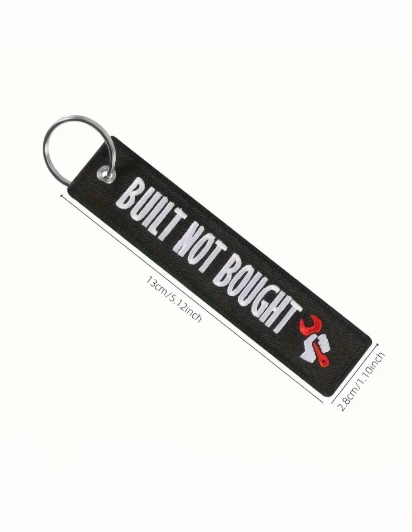 Built Not Bought Embroidered Tag