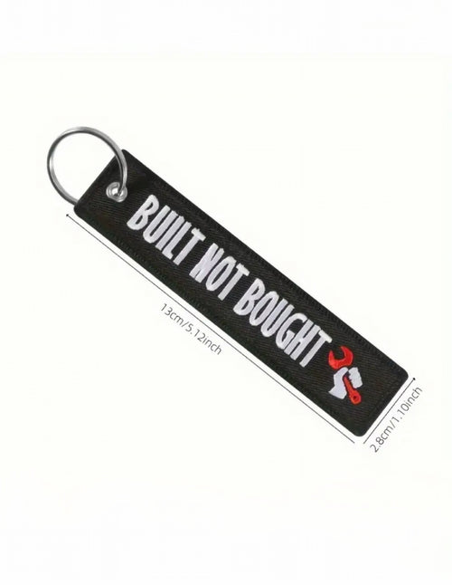 Built Not Bought Embroidered Tag