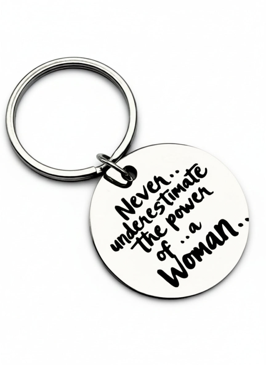 Never Underestimate A Woman Tag