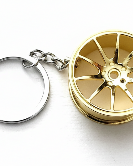 Wheel Charm 3 (Gold)