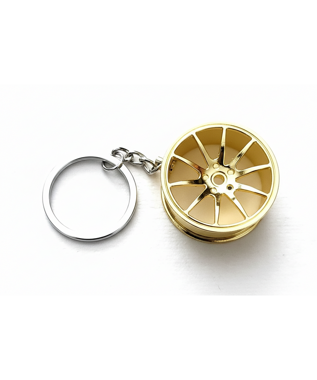 Wheel Charm 3 (Gold)