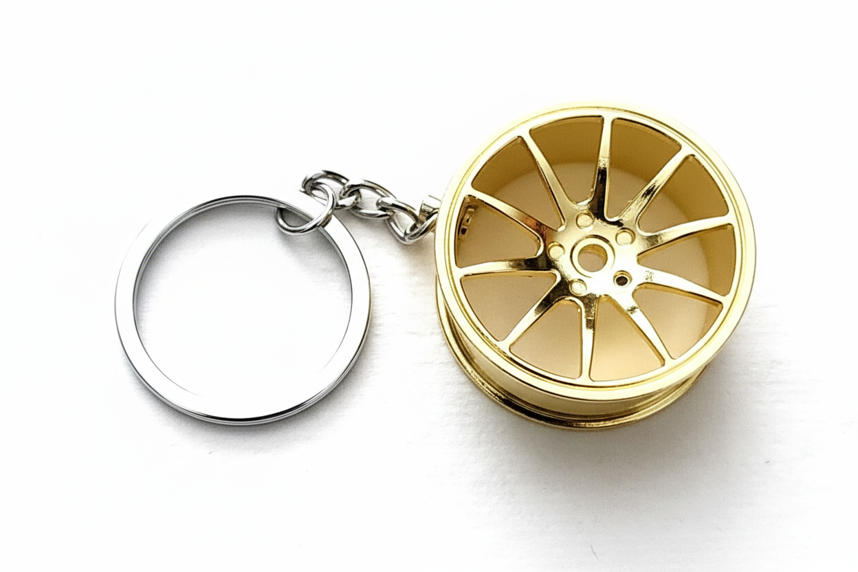 Wheel Charm 3 (Gold)