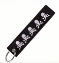 Skull And Crossbones Embroidered Tag