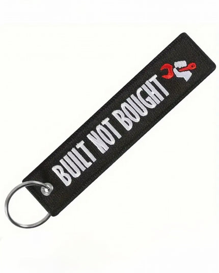 Built Not Bought Embroidered Tag