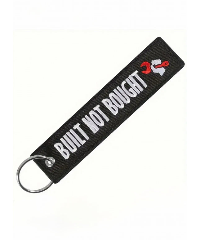 Built Not Bought Embroidered Tag
