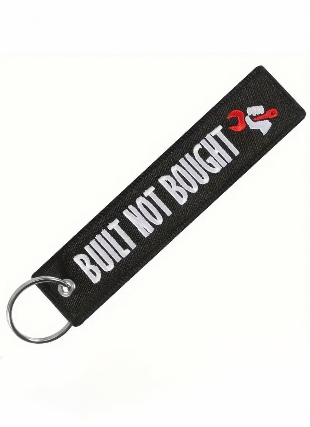 Built Not Bought Embroidered Tag