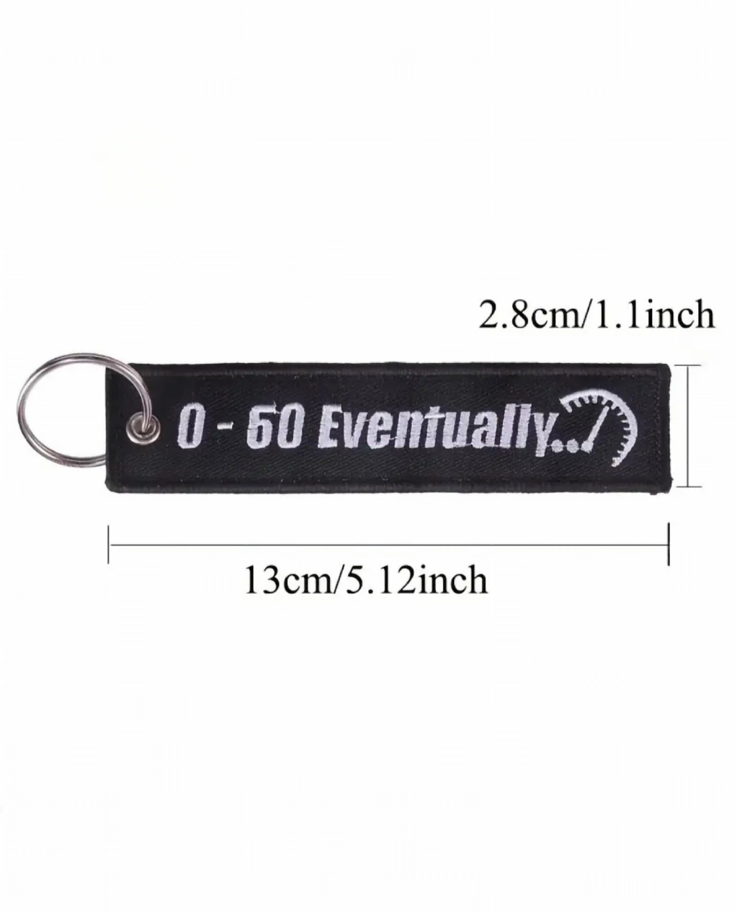 0 To 60 Eventually Embroidered Tag