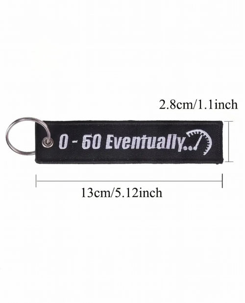 0 To 60 Eventually Embroidered Tag