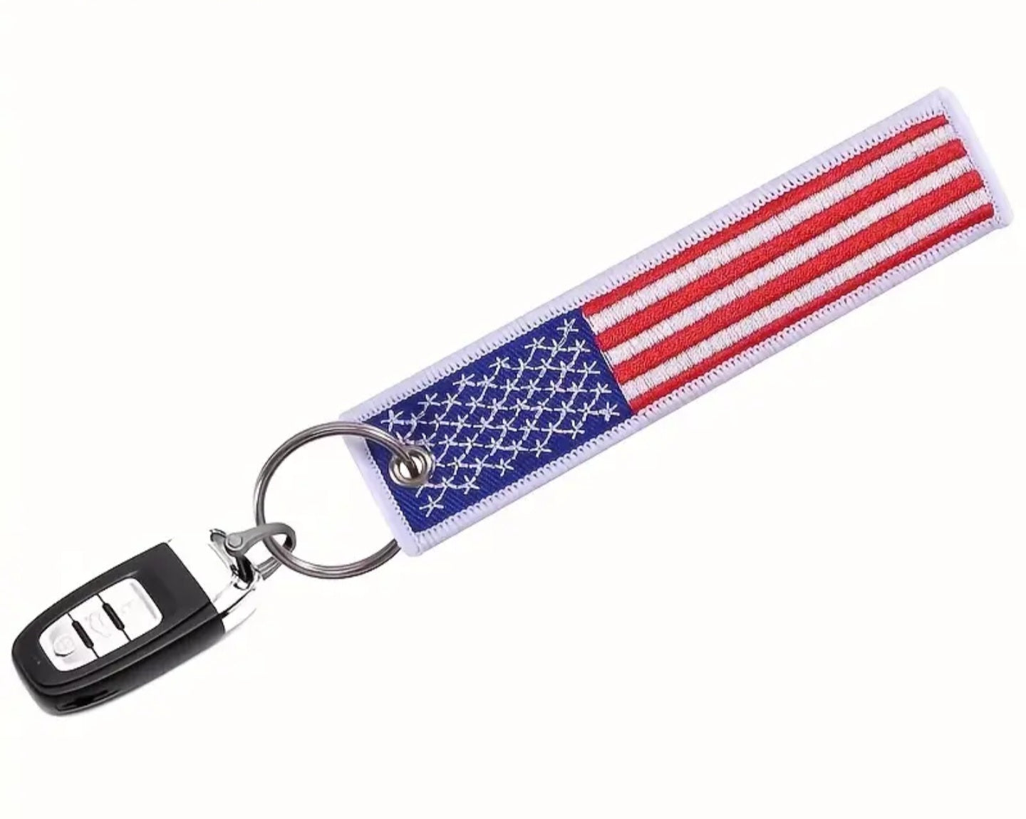 American Flag Embroidered Tag