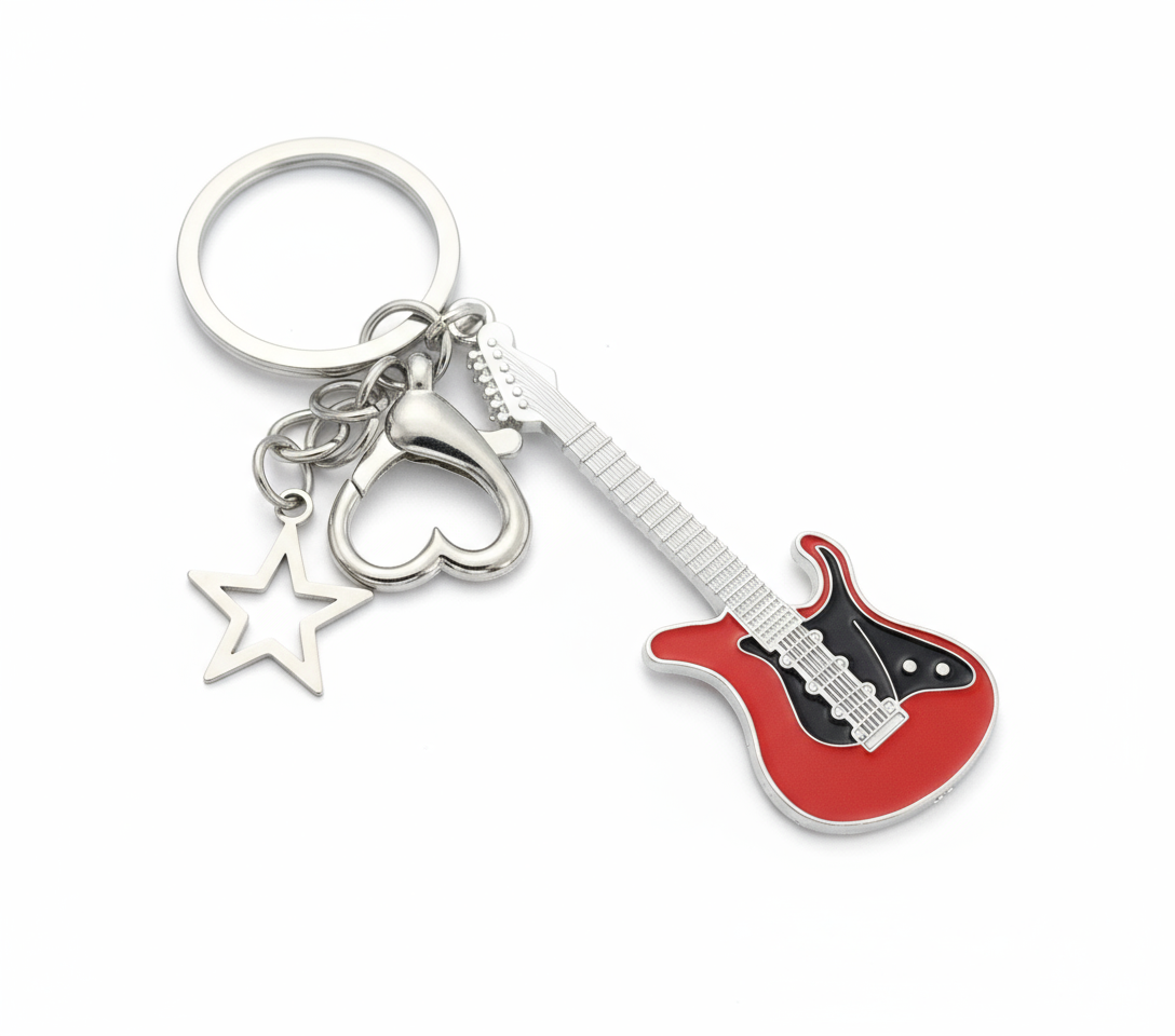 Guitar Charm (Red)