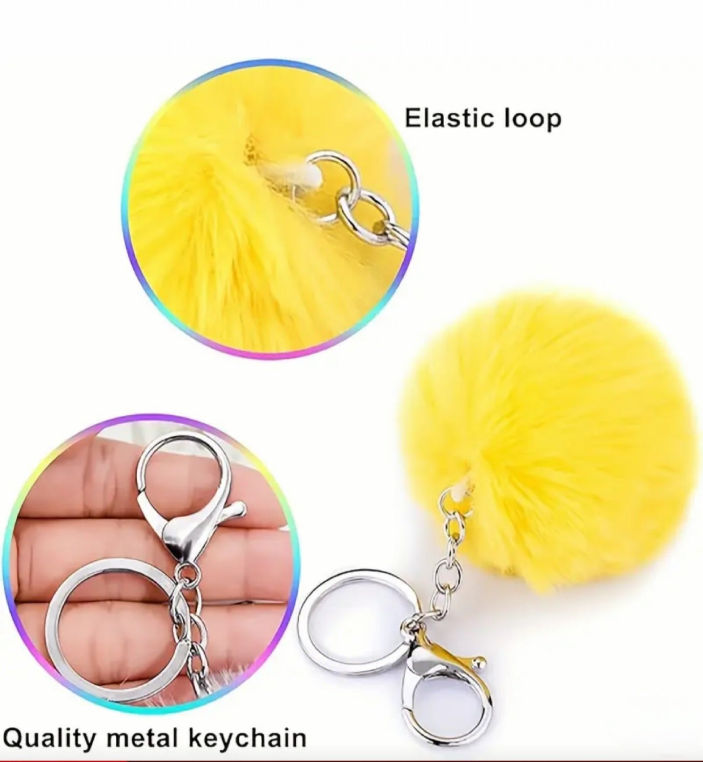 Pom Pom Bag Charm