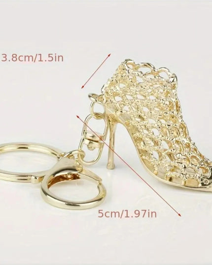 Golden High Heel Charm