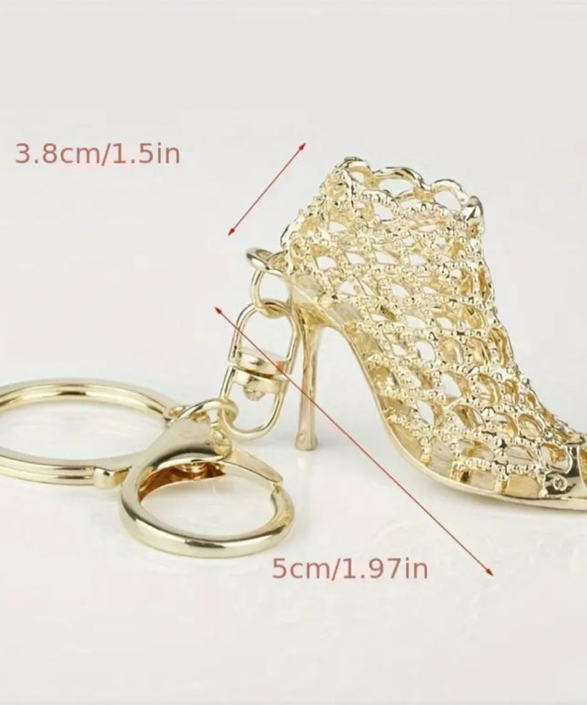 Golden High Heel Charm