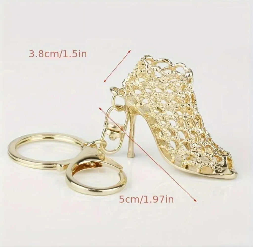 Golden High Heel Charm