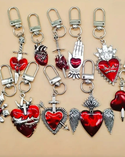 Red Hearts Charms (10 Styles)