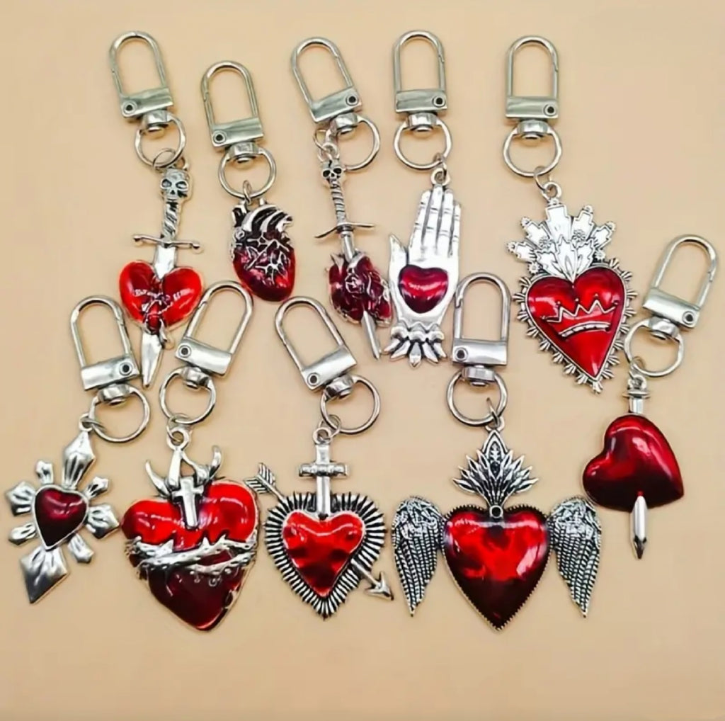 Red Hearts Charms (10 Styles)