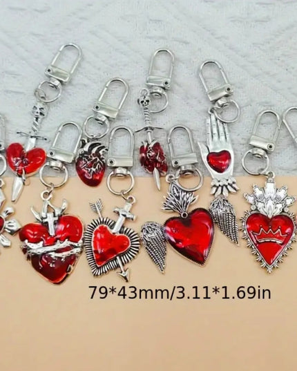 Red Hearts Charms (10 Styles)