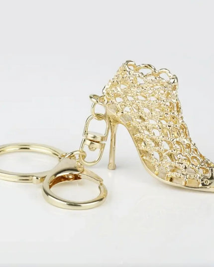 Golden High Heel Charm