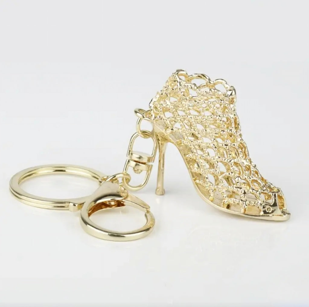 Golden High Heel Charm