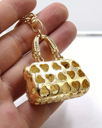 Rhinestone Mini Purse Charm (Red)