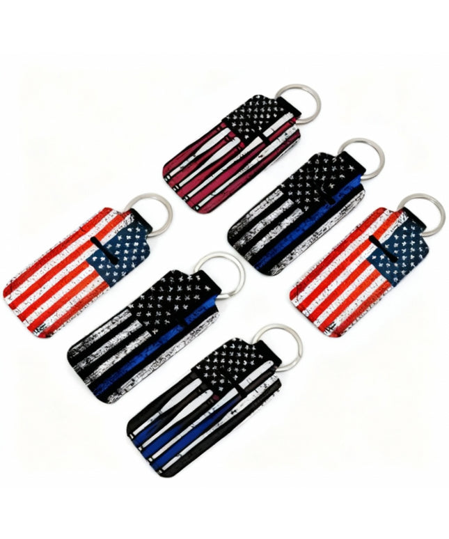 American Flag Chapstick Holder