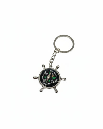 Ship's Wheel Compass Charm