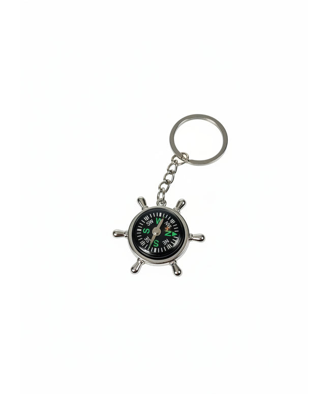 Ship's Wheel Compass Charm