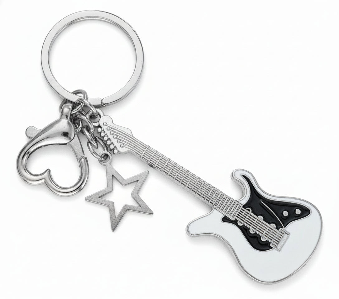 Guitar Charm (White)