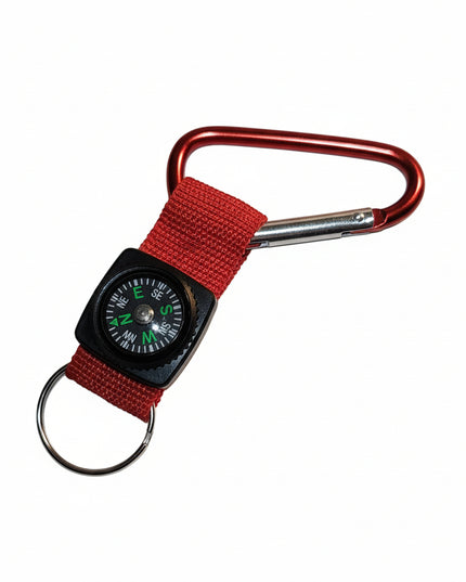Compass W/ Carabiner Strap (Red)