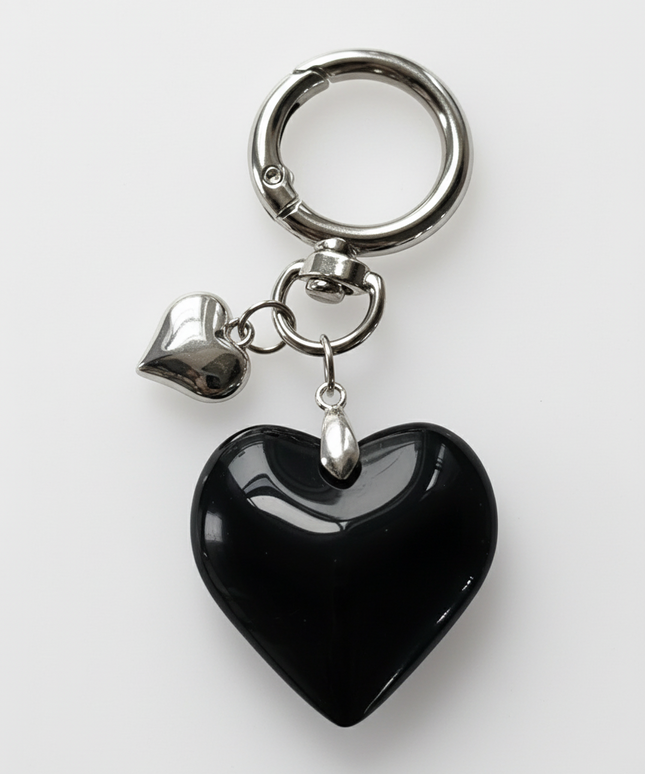 Black Heart Charm 1