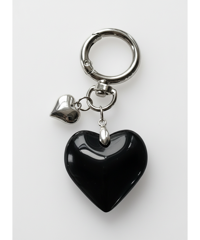 Black Heart Charm 1