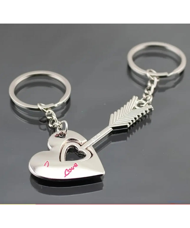 Love You Pierced Heart Set (Silver)