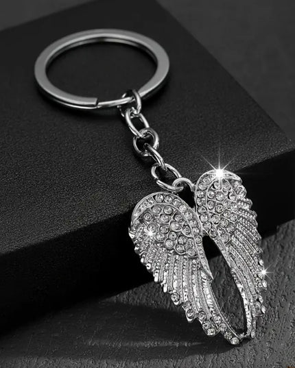 Rhinestone Angel Wings (Silver)