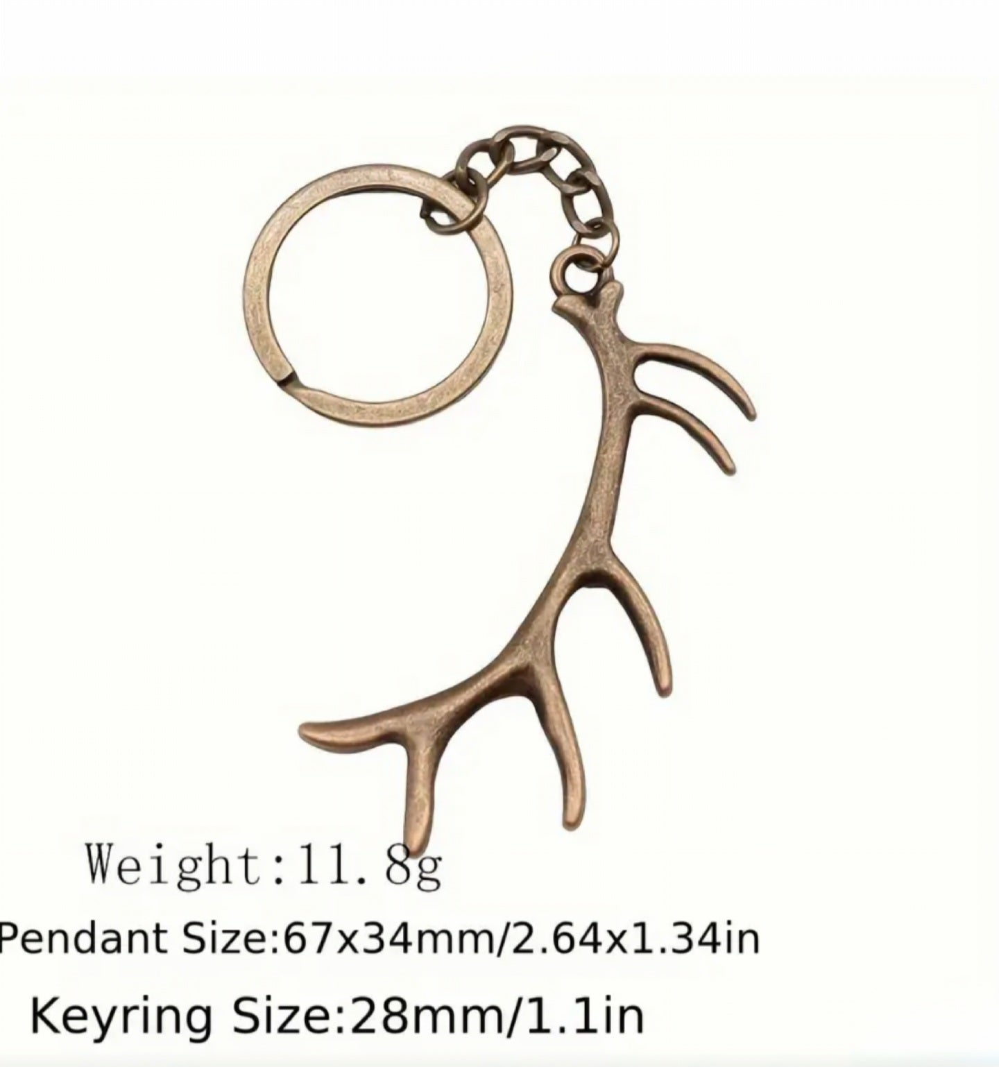 Bronze Antler Charm