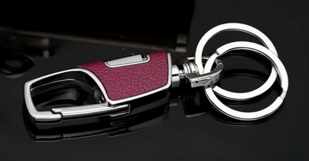 Double Ring Fob Clip 1 (Red)